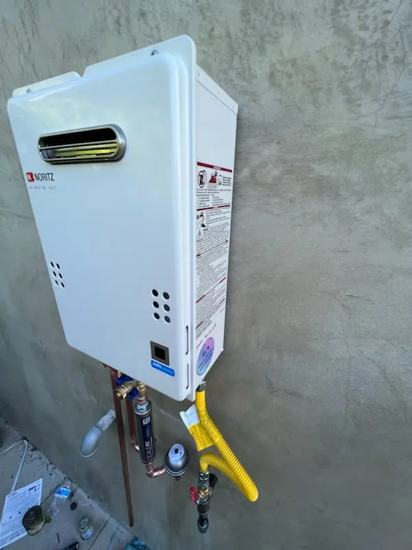 Tankless water heater installation for Quantico Base homes